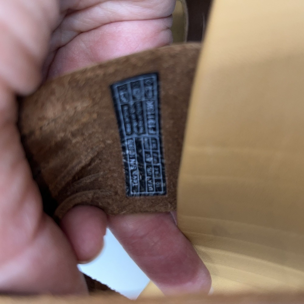 Teva Arrabelle Women's Sz 10 Brown Leather Cork Wedge Slide Sandals Heel - Picture 7 of 7